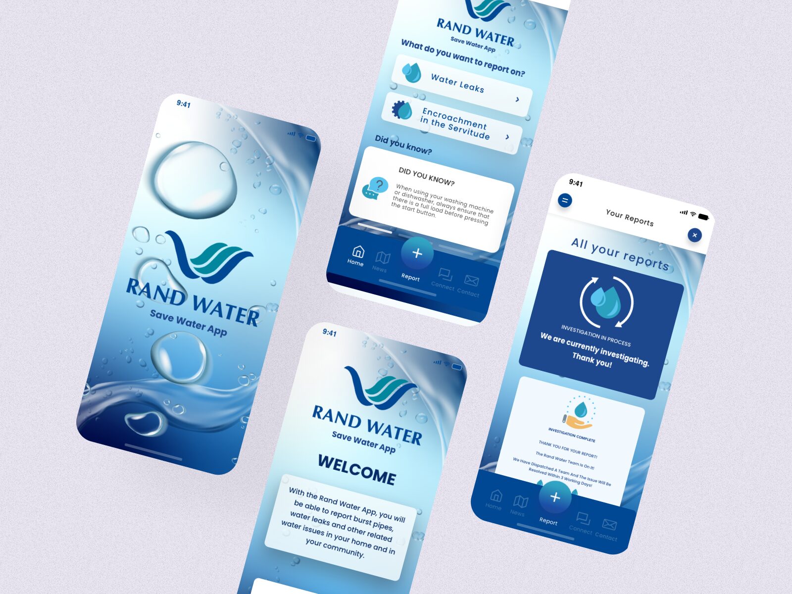 Rand Water website homepage